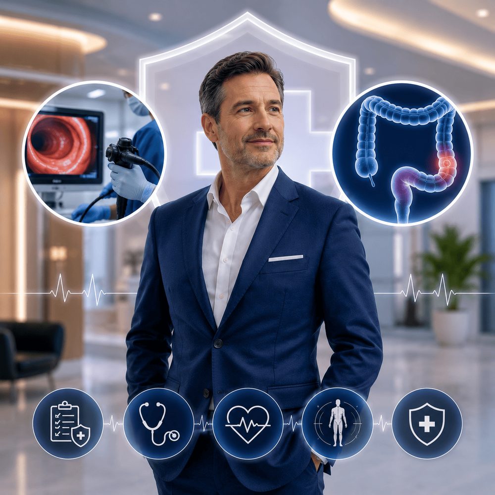 Executive (Endoscopy And Colonoscopy +40) Male Check-Up Program