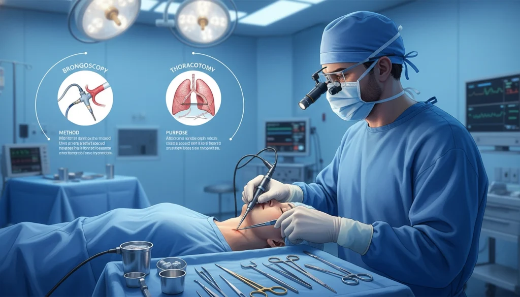 Mediastinoscopy comparison