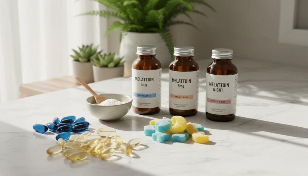 Melatonin supplements forms