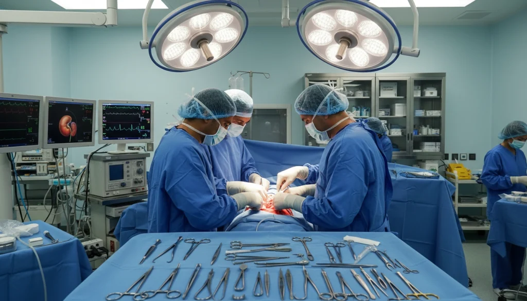 Open Nephrectomy Surgical Procedure