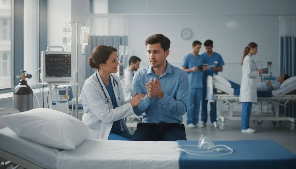 Seeking medical attention for pneumothorax