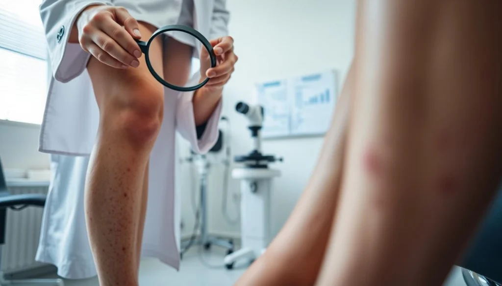 Strawberry Leg diagnosis