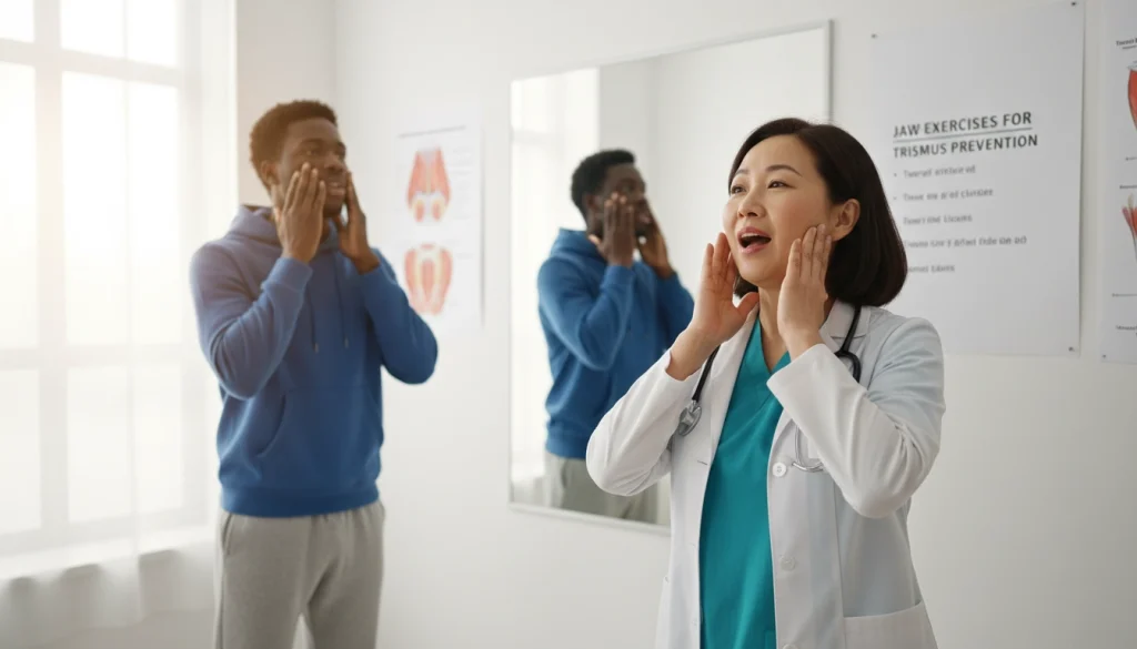 jaw exercises for trismus prevention