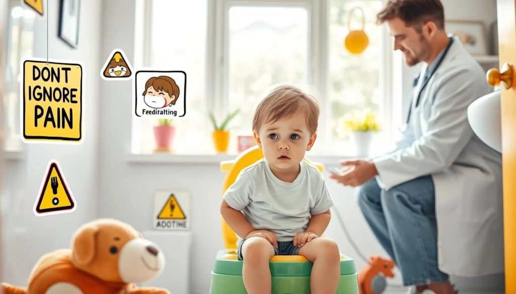 warning signs constipation children