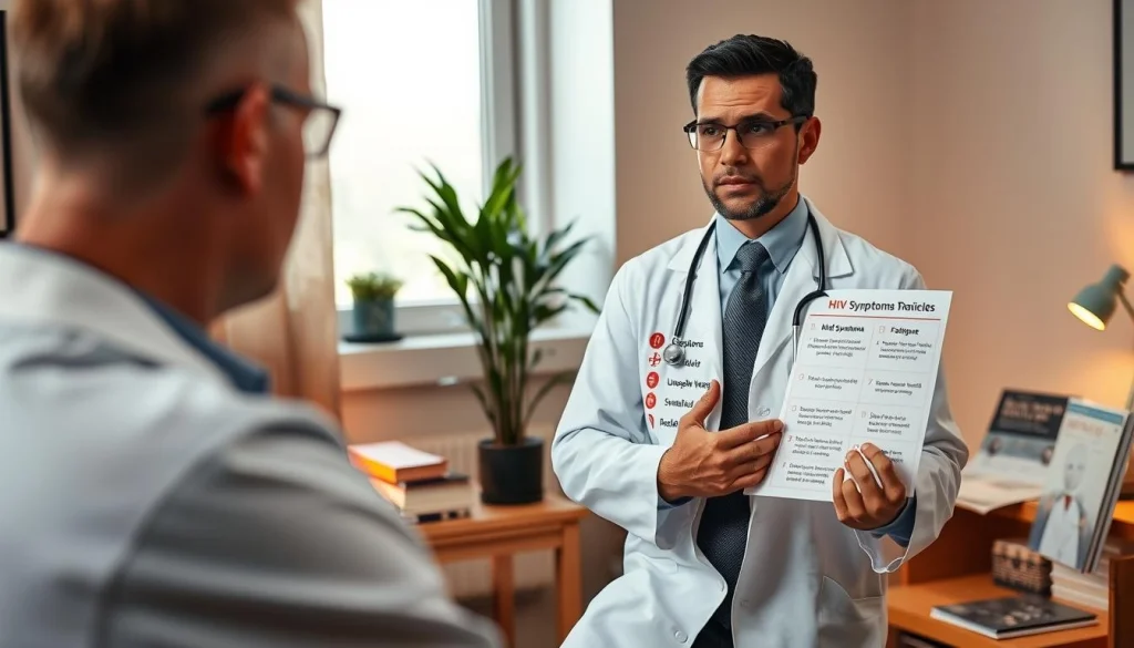 HIV symptoms in males