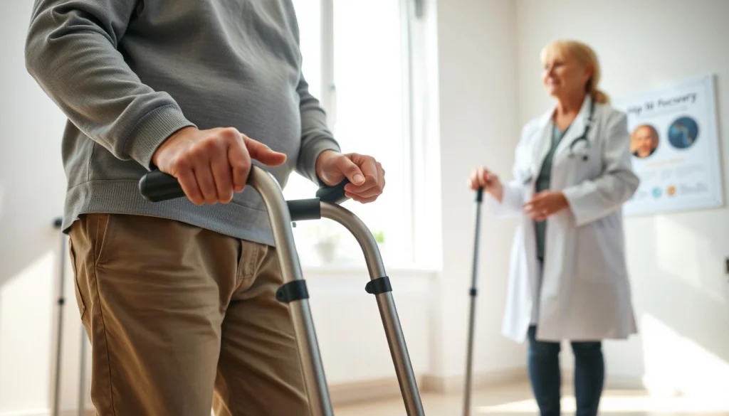 transitioning aids after hip replacement surgery