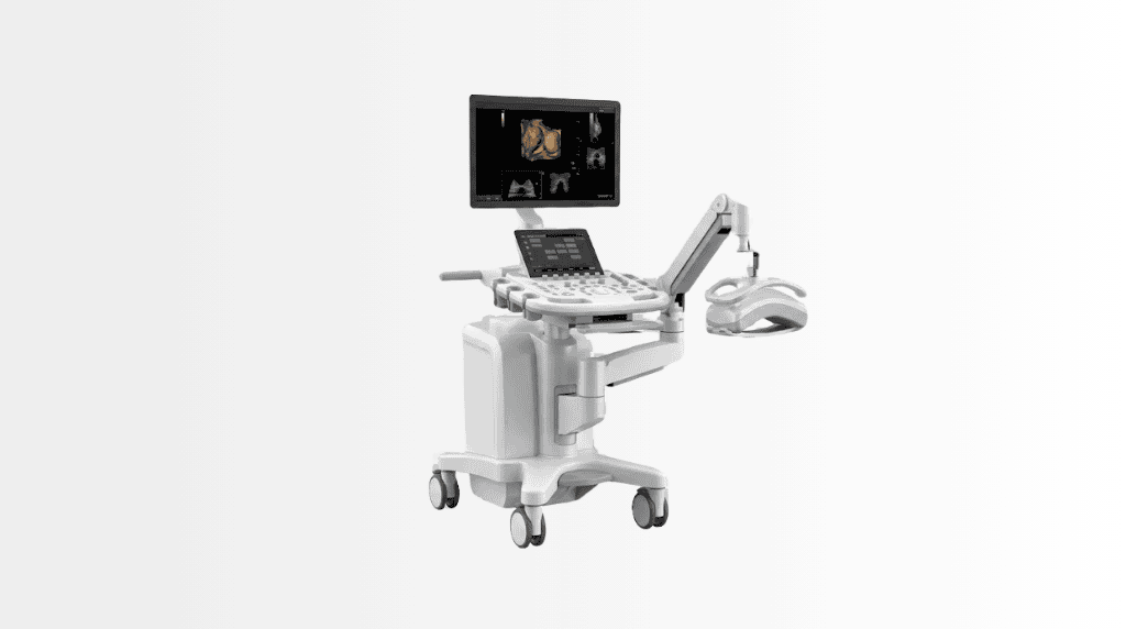 4D Breast Ultrasonography 1 Modern 4D breast ultrasound device at Acibadem Hospitals.