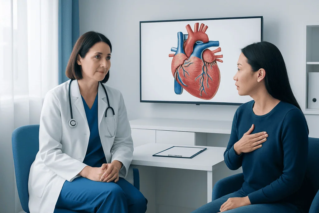 Basic Heart Anatomy: Chambers, Valves, and Major Blood Vessels — where is the heart located