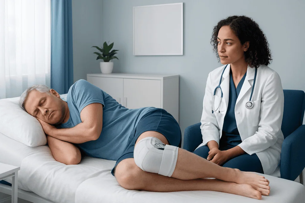 Best Sleeping Positions After Surgery — how to sleep comfortably after knee replacement