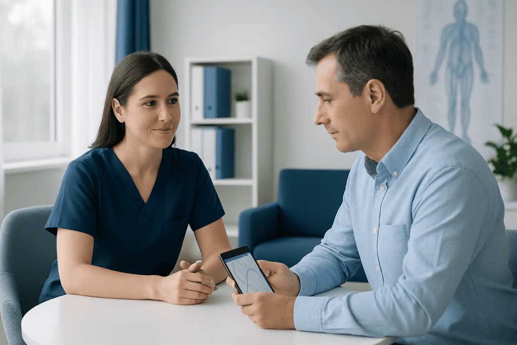 Confirming airport transfer and meeting point — Confirm arrival details with the hospital