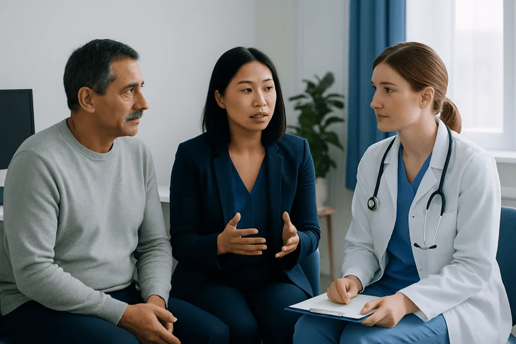 During your stay: communication, coordination, and practical help — international patient team support