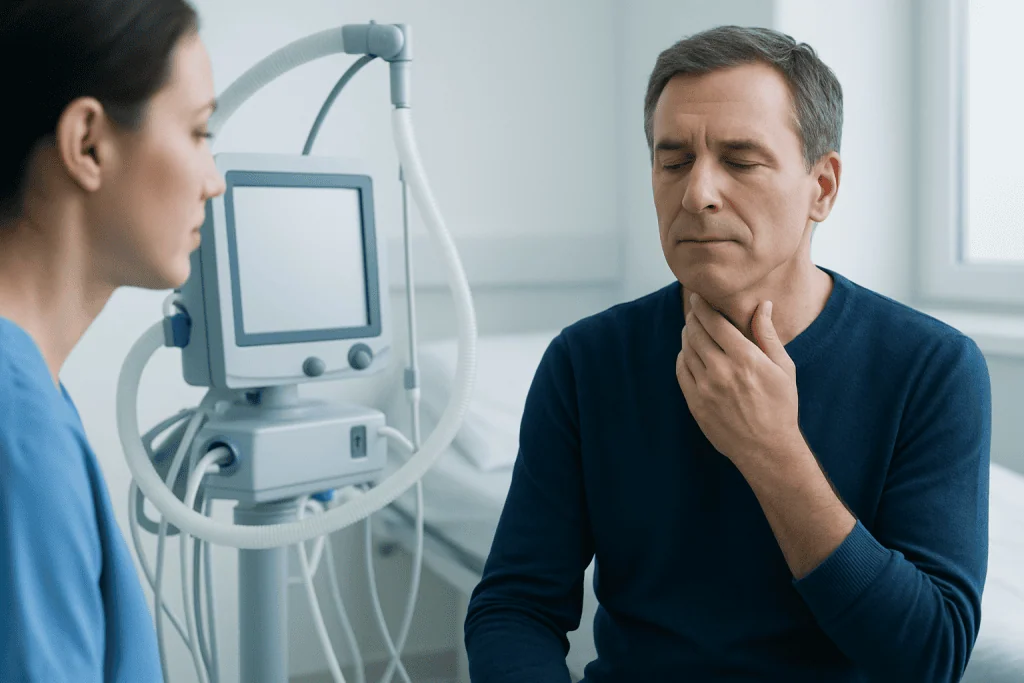 Early symptoms involving speech, voice, and swallowing — motor neuron disease