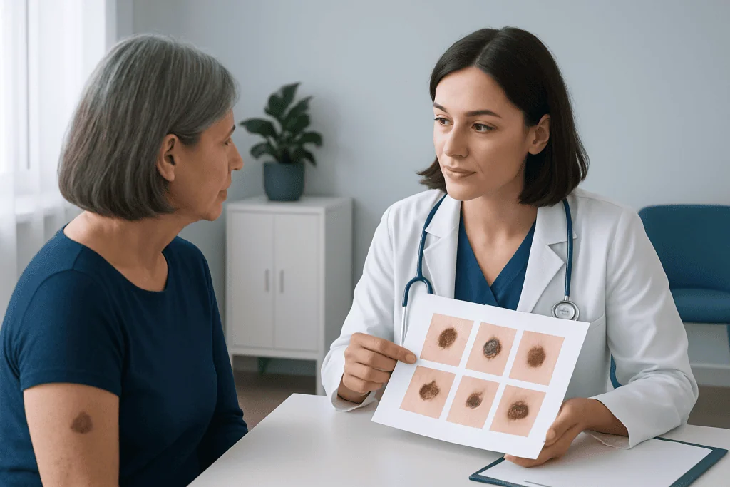 How different types of skin cancer may appear — skin cancer signs