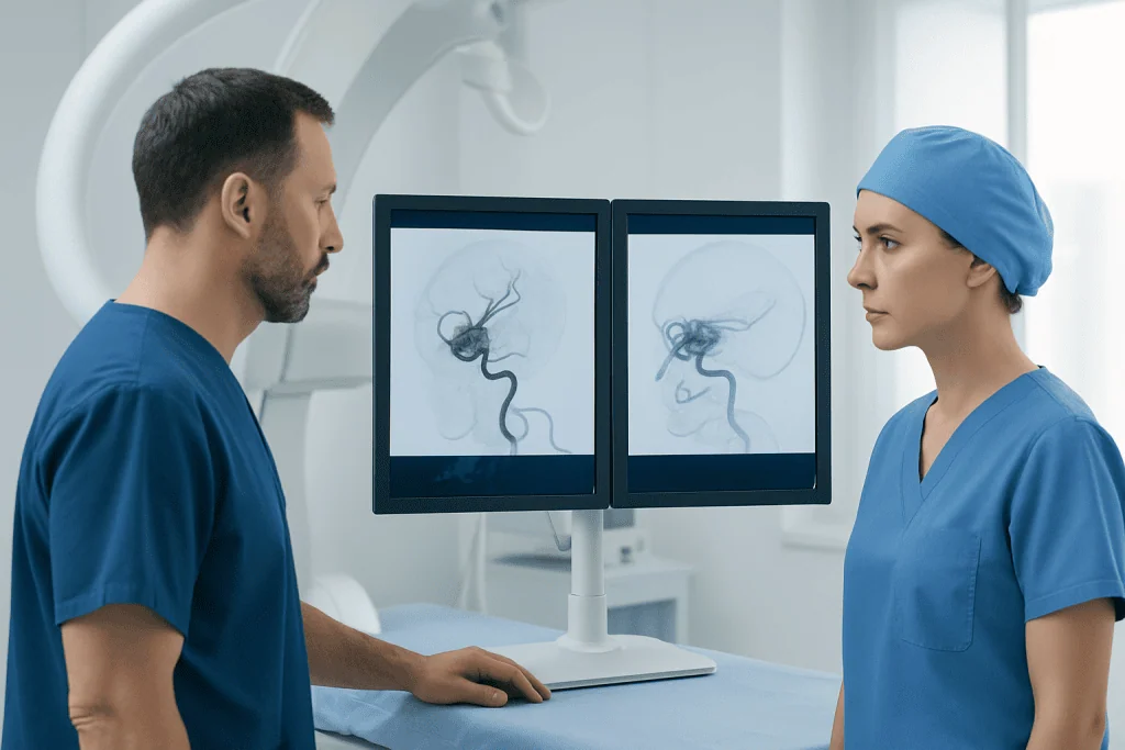 How doctors evaluate a brain aneurysm — brain aneurysm coiling vs flow diverter