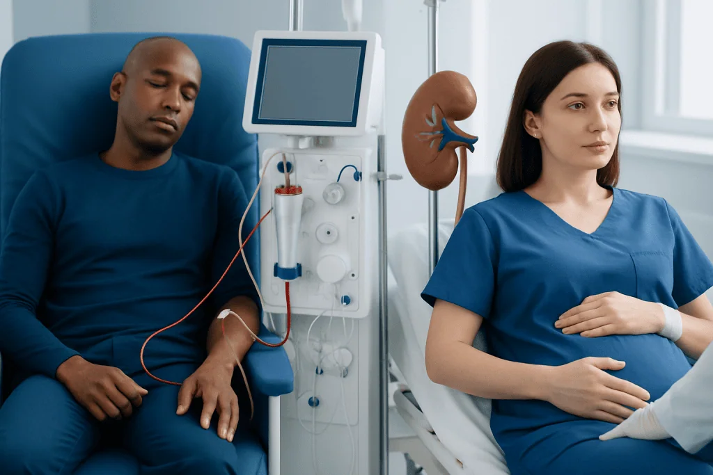 How each treatment works — kidney transplant vs dialysis