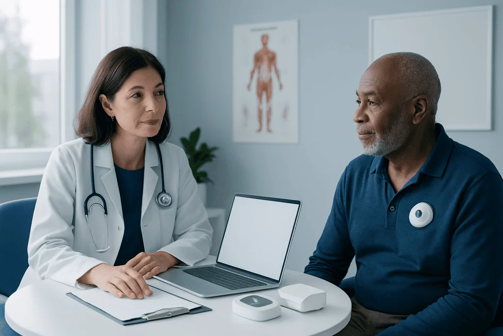 How the data is collected and shared — remote patient monitoring