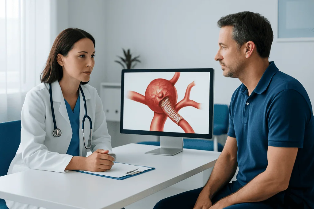 How the Procedure Is Performed — cerebral aneurysm flow diversion