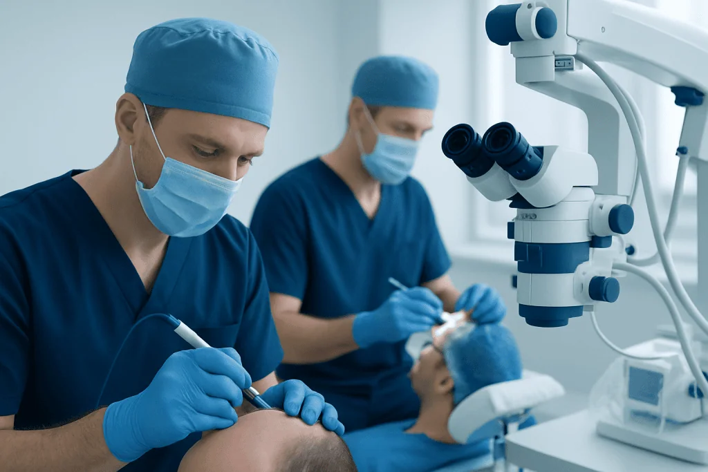 How the Techniques Differ — DHI vs FUE hair transplant