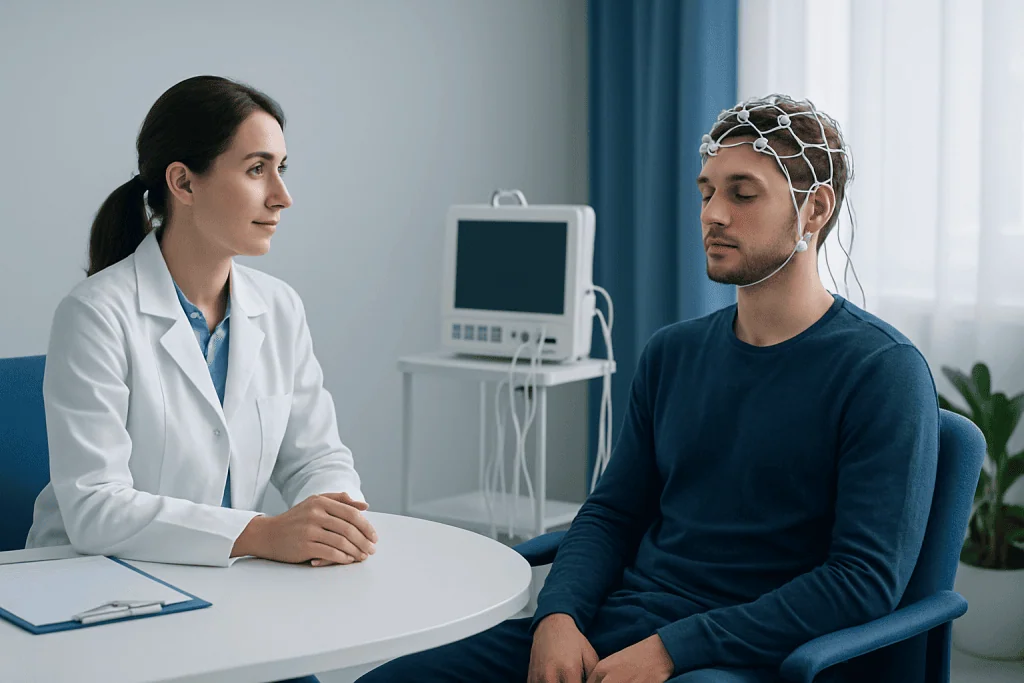 How the Test Works — Sleep-Deprived EEG
