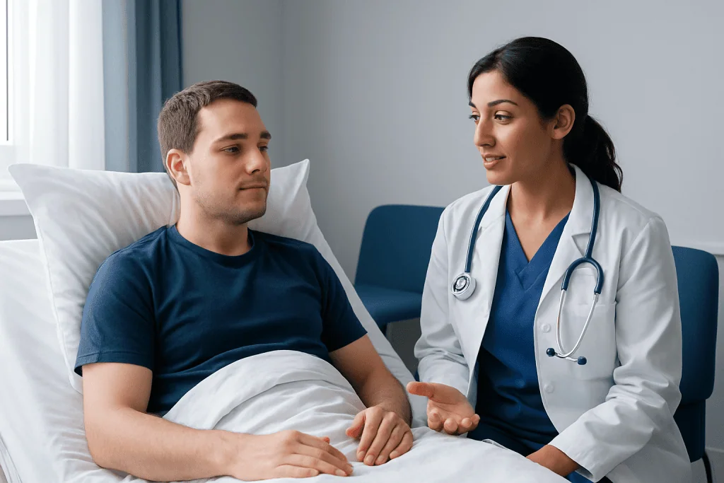 How to set up your hotel bed for the first nights — Sleep Positions After Surgery