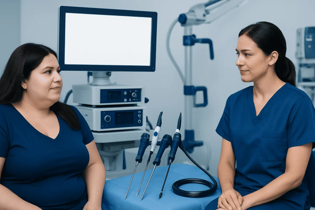Medical consultation at Acibadem Hospitals Group for bariatric surgery and fertility.