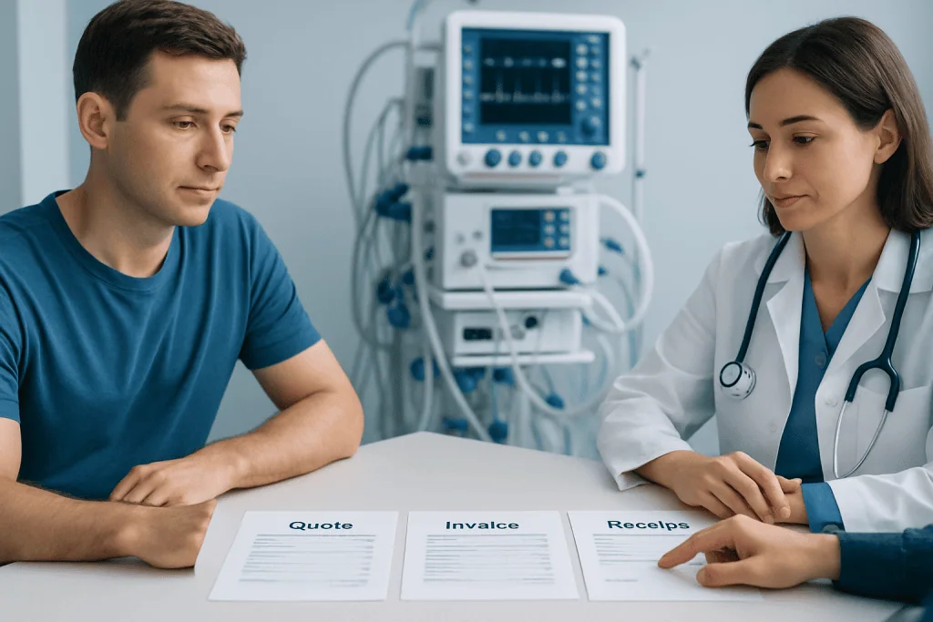 Know the difference between quote, invoice and receipt — medical invoices and receipts