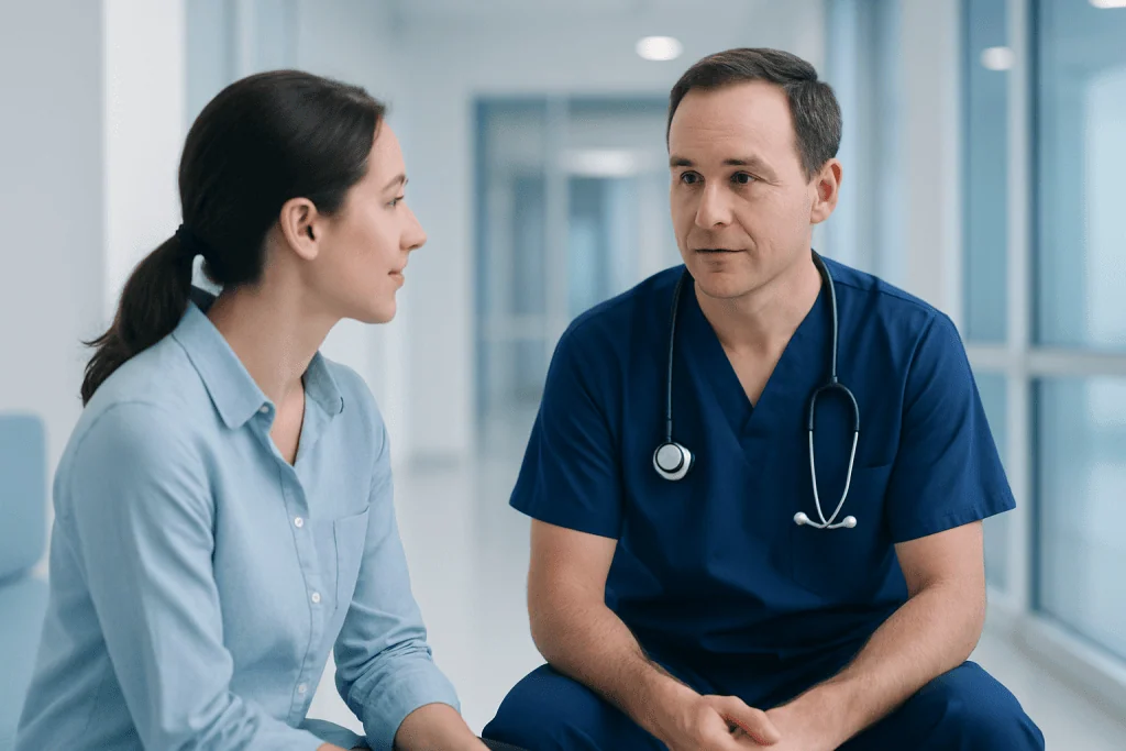 Loss of Taste and Smell 1 Doctor consulting with a patient about loss of taste and smell.