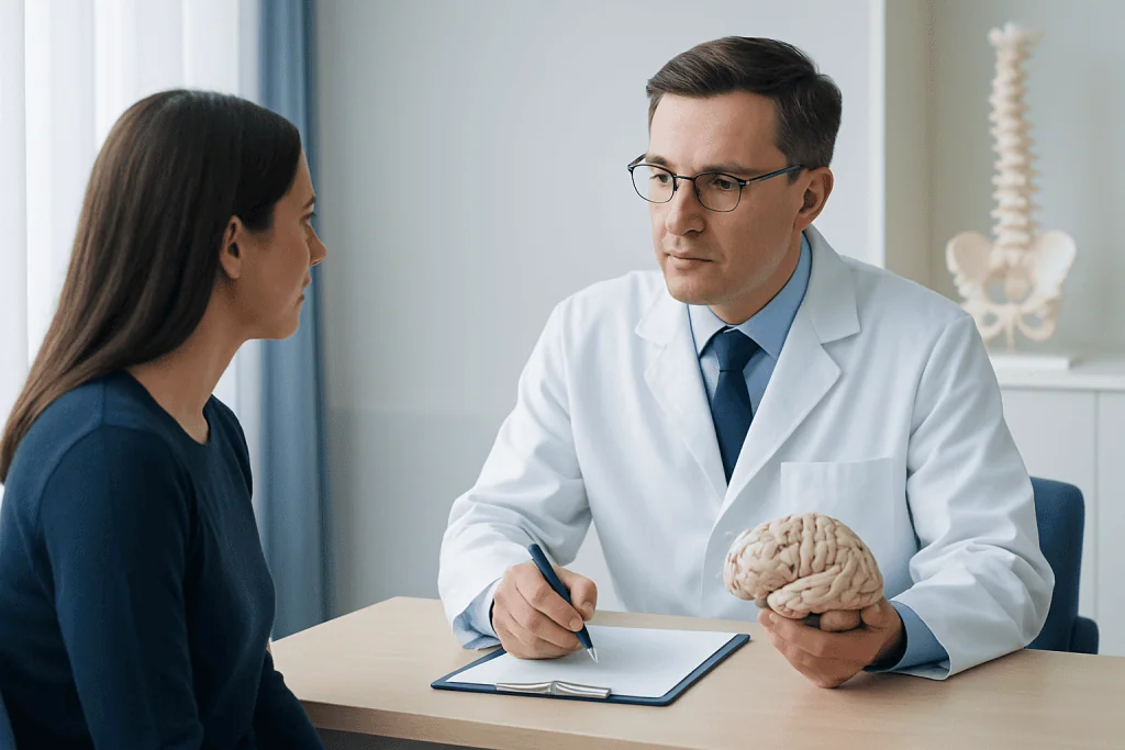 Medical History and Neurological Examination — neurosurgeons diagnose brain and spine problems
