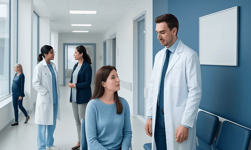 Medical consultation at Acibadem Hospital for fertility treatment and endometriosis.