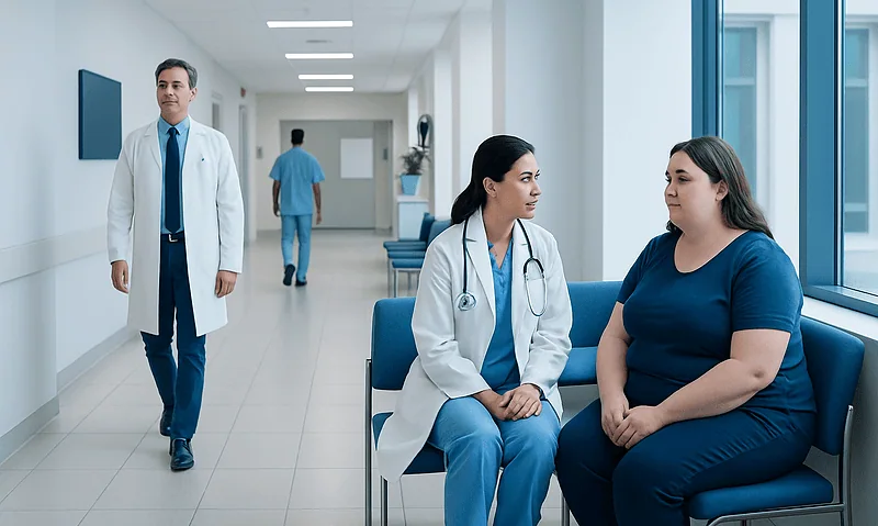 Medical consultation with a patient at Acibadem Hospitals Group.