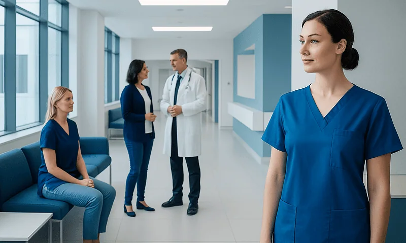Medical consultation at Acibadem Hospital with healthcare professionals.