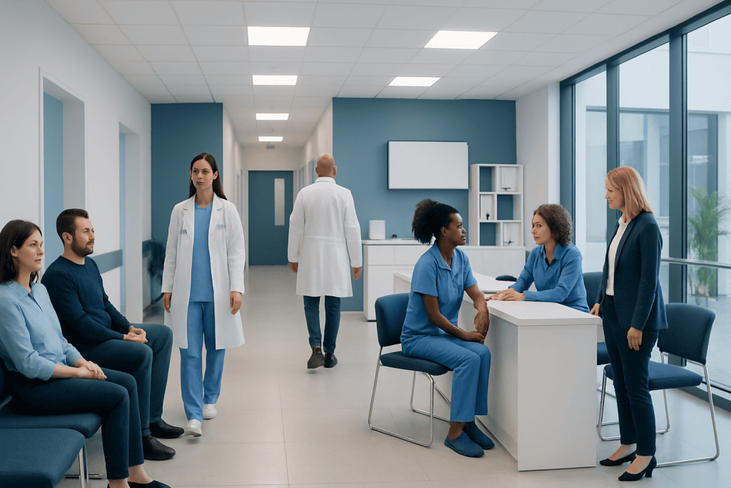 Brain Abscess: Symptoms, Emergency Care, and Recovery After Treatment 1 Medical consultation in a hospital waiting area with healthcare professionals and patients.