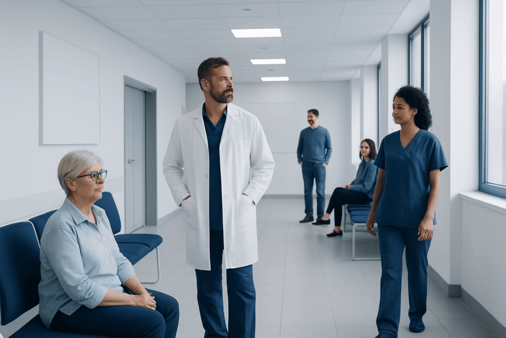 Signs of Infection: Early Warning Symptoms You Should Not Ignore 1 Medical team consulting with patient in hospital corridor.