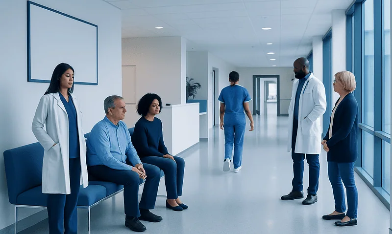 Medical team waiting area at Acibadem Hospitals Group.
