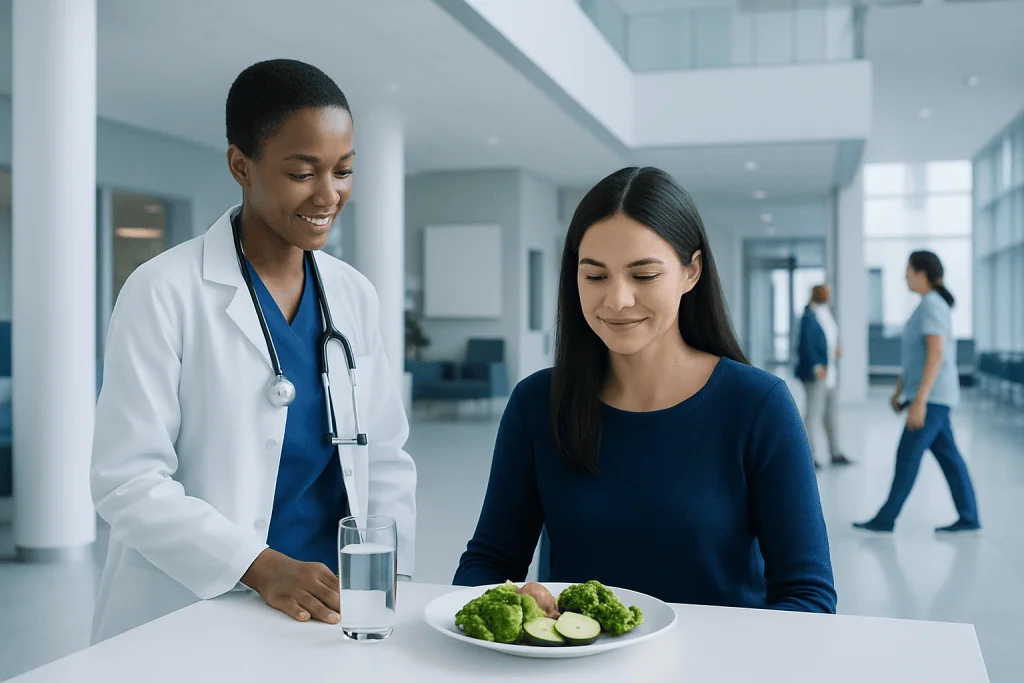 Best Foods for Bones and Joints: What to Eat More Often 1 Doctor and patient discussing healthy food options for bones and joints.