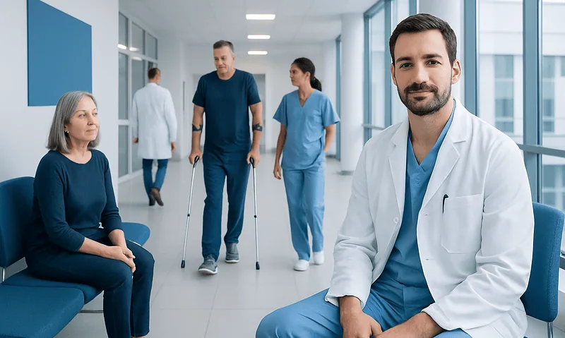 What Is Orthopedic Surgery? 14 Orthopedic consultation at Acibadem Hospital with doctor and patients.