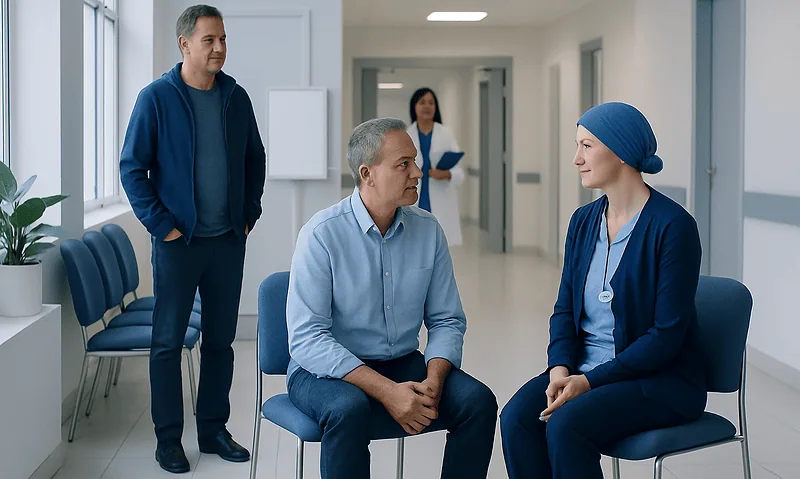 Doctor and patient in consultation at Acibadem Hospital.