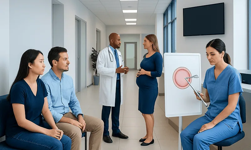 Fertility consultation with medical professionals at Acibadem Hospitals Group.