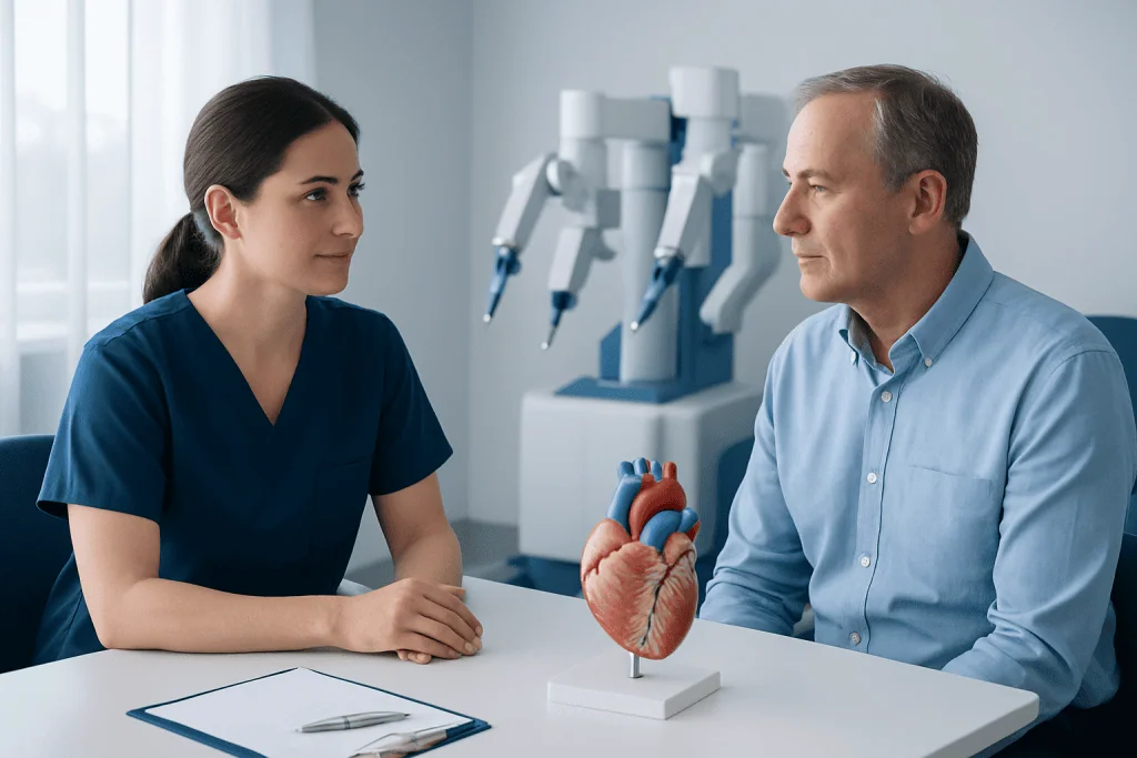 Potential Benefits — robotic-assisted heart bypass surgery