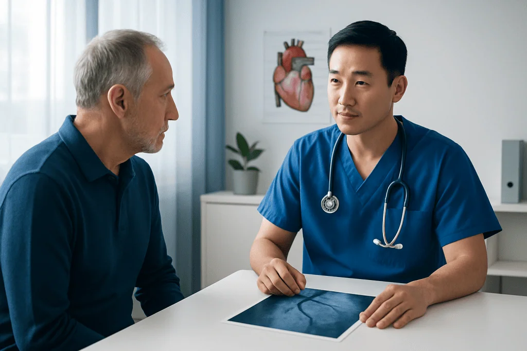 Preparation Before the Procedure — coronary angiography