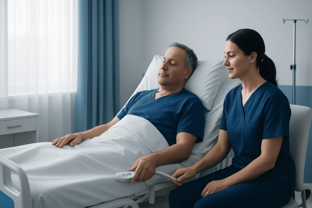 Safe positions for comfort and recovery — Hospital Bed Controls