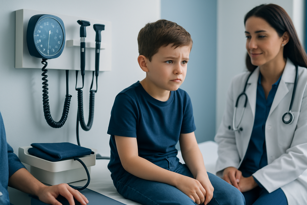 Signs and Symptoms of Anxiety at Doctor Visits — pediatric checkup anxiety