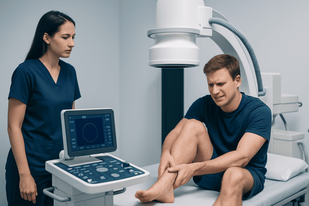 Symptoms — ankle sprain