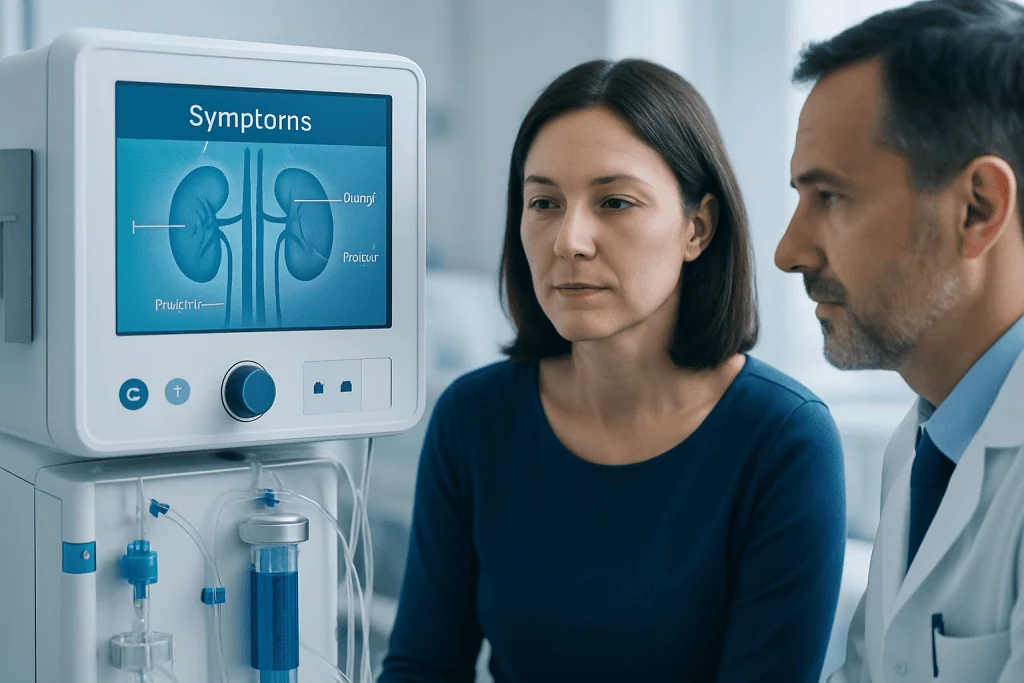 Symptoms — glomerulonephritis