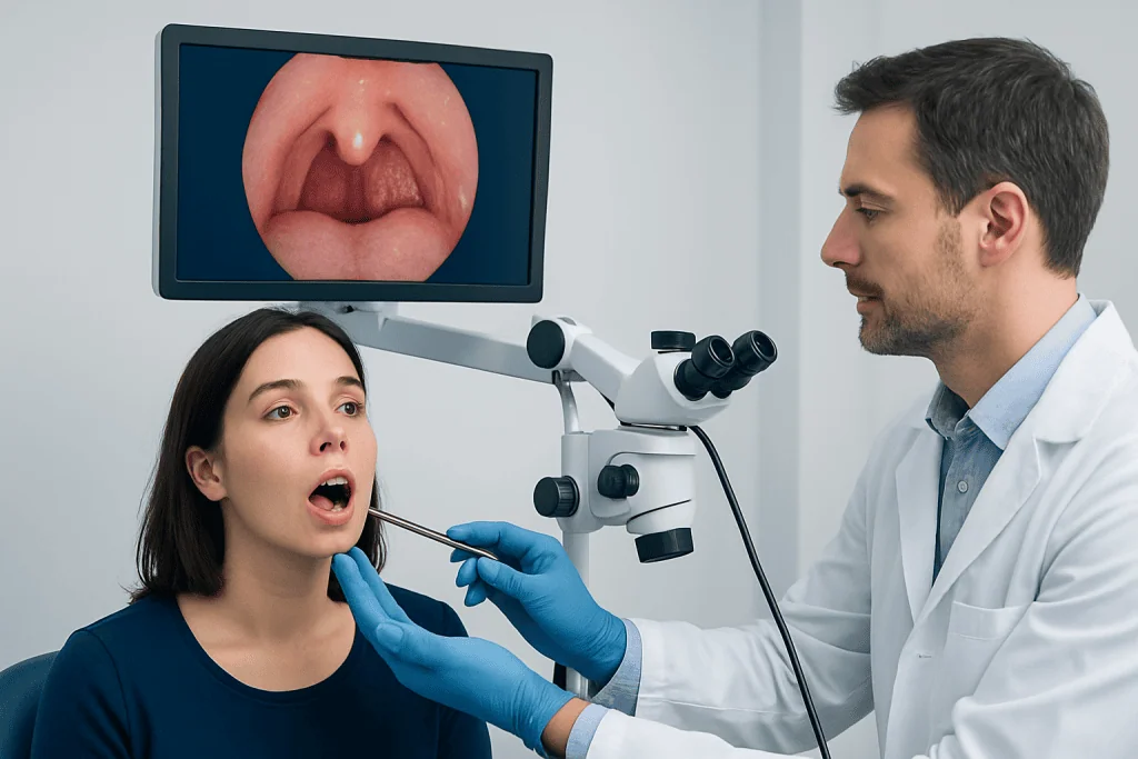 Symptoms — tonsillitis