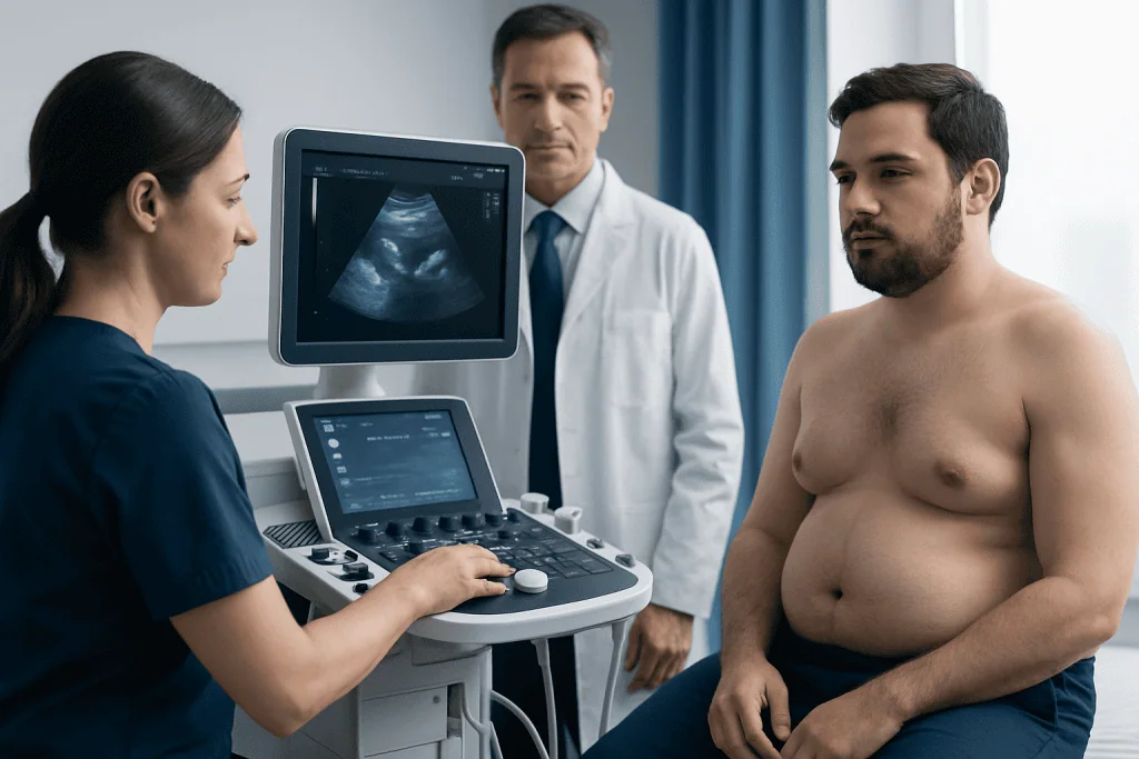 Symptoms — gynecomastia