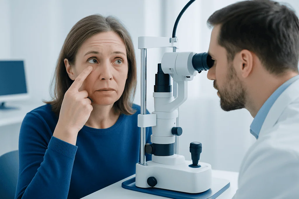 Symptoms — blocked tear duct in adults
