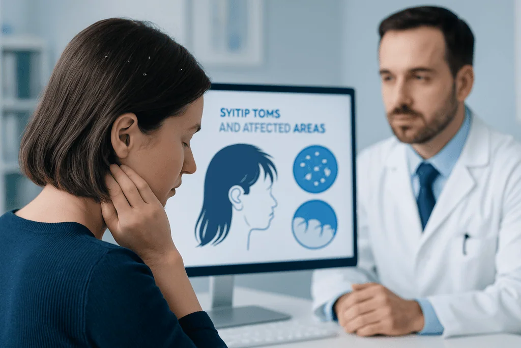 Symptoms and Affected Areas — Dandruff