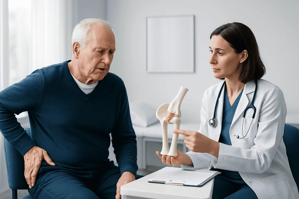 Symptoms and Effects of Advanced Hip Joint Damage — total hip arthroplasty