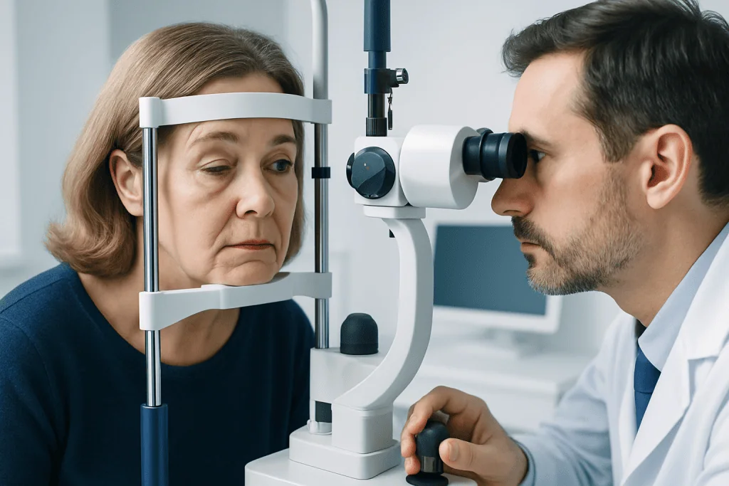 Symptoms and Signs — drooping eyelid and weak eye movements